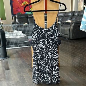 Black and White Patterned Dress